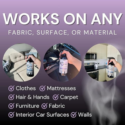 The Stink Solution Smoke Odor Eliminator Spray for Home, Car, Clothes, Hands, Hair, Walls, & More | Completely Neutralizes All Types of Smoke Odor | Best Smoke Smell Remover Sky Blue 1 Gallon
