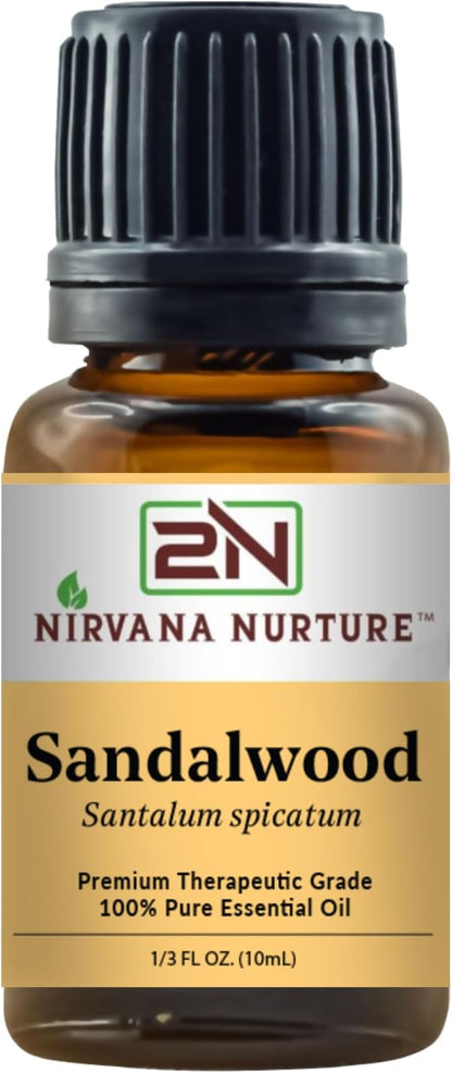 Sandalwood Essential Oil Aromatherapy Diffuser 100% Pure, Premium, Therapeutic Grade, Undiluted, for Calm and Relaxation, Skin Care, Hair Care