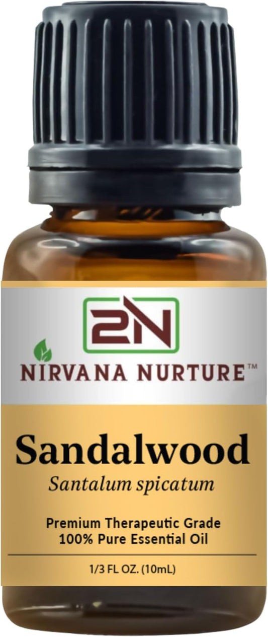 Sandalwood Essential Oil Aromatherapy Diffuser 100% Pure, Premium, Therapeutic Grade, Undiluted, for Calm and Relaxation, Skin Care, Hair Care