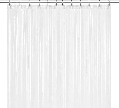 LiBa Bathroom Shower Curtain - Waterproof Plastic Shower Curtain Premium PEVA Non-Toxic with Rust Proof Grommets Frosted 10G Heavy Duty Bathroom Accessories 72x78