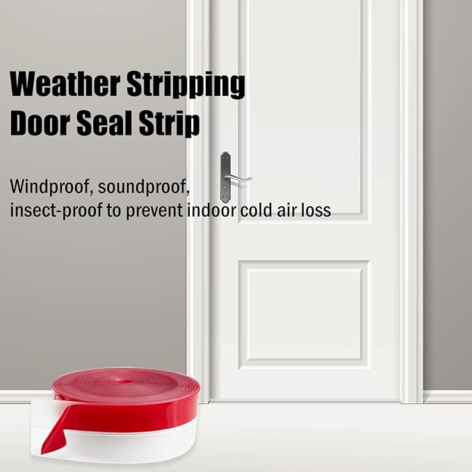 Wide Silicone Weather Stripping, 3 inch (W) x 20 Ft (L) Door Draft Stopper, Silicone Seal Strip for Doors Windows and Shower Glass Gap, Clear