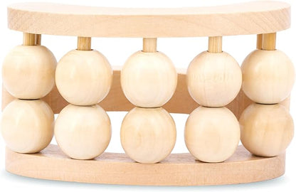Bruizex Lymphatic Drainage Massager: Cellulite Massage Tool, Massage Roller, Fascia Blaster, Wood Therapy Massage Tools, Lymphatic Drainage Tool, Post Lipo Fibrosis Treatment, Maderoterapia Kit