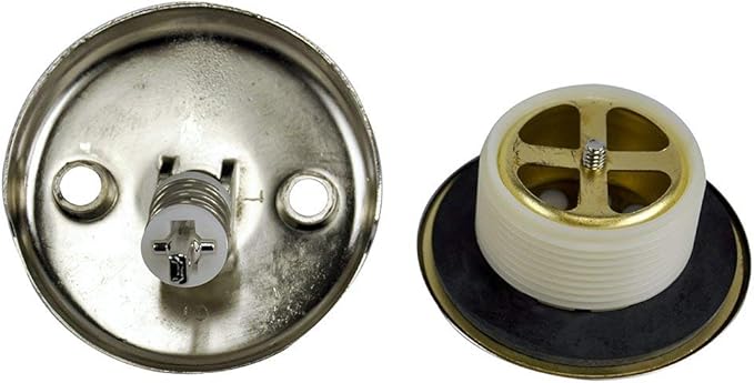 Danco 89242 Trip Lever Tub/Bath Drain and Overflow Trim Kit/Plate in Brushed Nickel