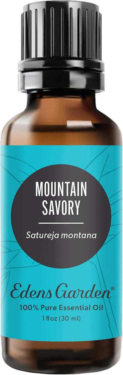 Edens Garden Mountain Savory Essential Oil- 100% Pure Premium Grade, Undiluted, Natural, Therapeutic, Aromatherapy, The Best for Diffuser, Candle, Laundry, Humidifiers 30 ml (1 fl oz)