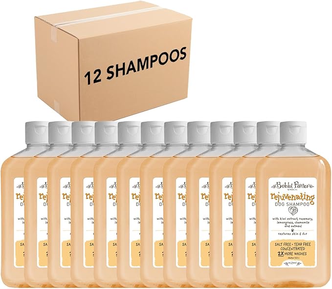 Bobbi Panter Rejuvenating Dog Shampoo, Restores & Revitalizes Skin & Fur, Orange Citrus Scent - 30:1 Concentrated Formula, Made in The USA, Trusted by Professional Groomers, 14 oz. (Case of 12)