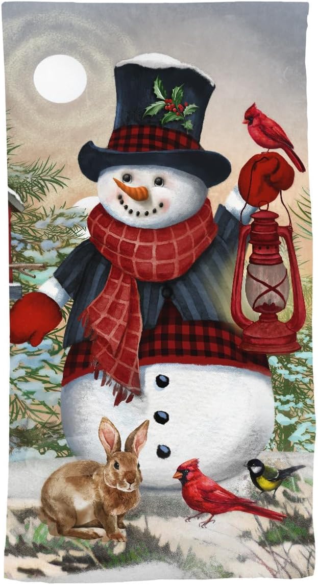 Briarwood Lane Snowman and Friends Cotton Hand Towel