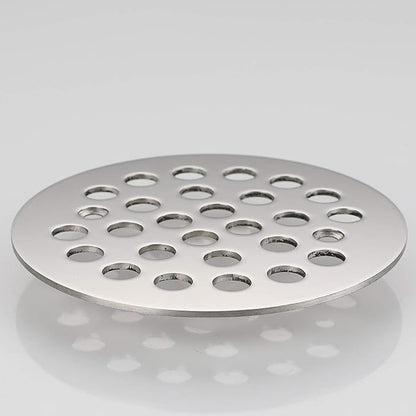 4-1/4Inch Screw-in Shower Strainer Drain Cover Replacement Floor Strainer Floor Drain, (Chrome)