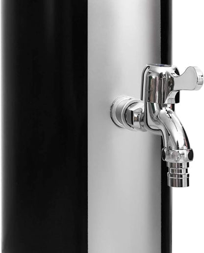 Tidyard Solar Shower, 7.2 Feet Tall Outdoor Shower with Foot Rinse, 10.6 Gallon Capacity, PVC Aluminum Brass Construction for Garden Poolside Use