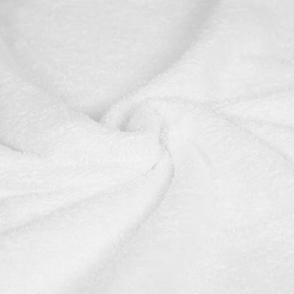 Amazon Basics 6 Piece Oversized Fade resistant Towel set, 100% Cotton towels for bathroom, soft and absorbent, 2 Bath Towels, 2 Hand Towels and 2 Washcloths bathroom towel set, White