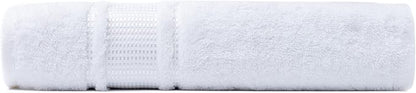 Melissa Linen, Bath Sheet, 100% Turkish Cotton Towel for Bathroom, Absorbent, Quick Dry, Durable and Soft Shower Towel, 35 in x 60 in Large, Spa and Hotel Quality, Bright White