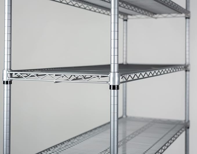 Omega 18" Deep x 36" Wide x 54" High 3 Tier Gray Starter Shelving Unit