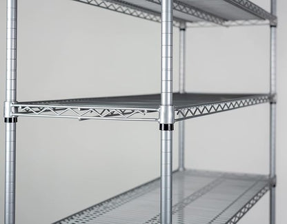 Omega 36" Deep x 72" Wide x 80" High 3 Tier Gray Starter Shelving Unit