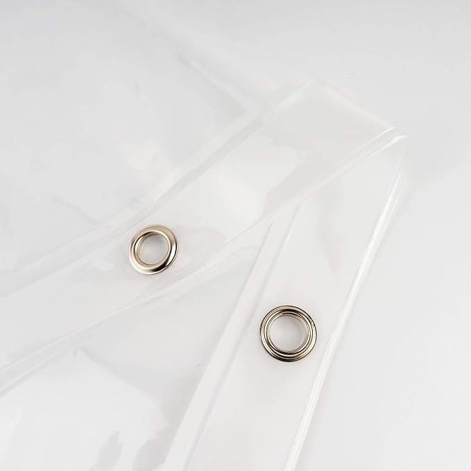 Clear Stall Shower Curtain Liner Plastic Shower Liner 72W x 60 H inch Washable Inside Shower Curtain Liner PEVA Shower Curtains for Bathroom with Magnets and Rustproof Metal Grommet Holes