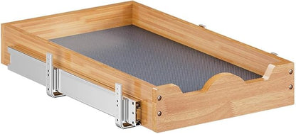 OCG Pull Out Drawers For Kitchen Cabinets 14" W x 21" D, Slide out Wood Drawer Shelf, Pull Out Shelves for Base Cabinet Organization in Kitchen, Pantry, Bathroom