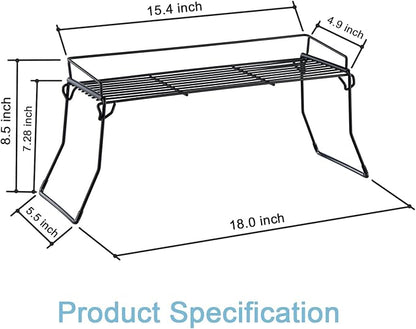 Metal The Sink Vanity Organizer, Bathroom or Kitchen Sink Organizer, Feminine Products Organizer (Black)