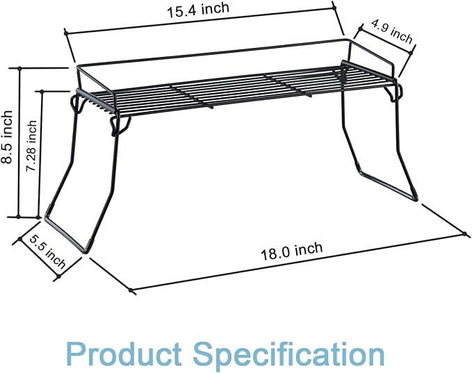 Metal The Sink Vanity Organizer 2 Pack, Bathroom or Kitchen Sink Organizer, Feminine Products Organizer (2 Black)
