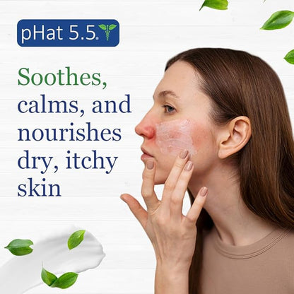 pHat 5.5 Body Cream & Moisturizer for Dry Skin on Face - Anti Redness Face Cream & Face Lotion for Sensitive Skin - Dry Skin Face Moisturizer & Itchy Skin Relief Cream - Hydrating Face Cream (8oz)