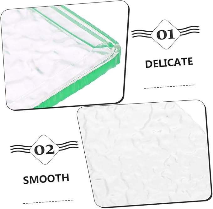 2pcs Kitchen Sink Splash Guard Elegant Acrylic -Splashing Barrier for Bathroom and Bathtub Wave Pattern
