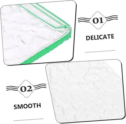 2pcs Kitchen Sink Splash Guard Elegant Acrylic -Splashing Barrier for Bathroom and Bathtub Wave Pattern