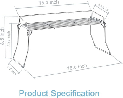 Metal The Sink Vanity Organizer, Bathroom or Kitchen Sink Organizer, Feminine Products Organizer (Chrome)