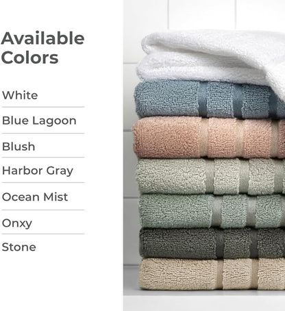 Cariloha Bath Towel | White |28"x54" | Turkish Cotton & Viscose Material Blend | Extra Smooth, Odor Resistant and Highly Absorbent
