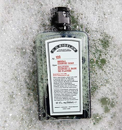 C.O. Bigelow Herbal Comfort Soak, Aromatherapy Bath Soak for Discomfort, Relaxation & Tired Muscles with Essential Oils, Eucalyptus, Peppermint, Echinacea, 10 fl oz