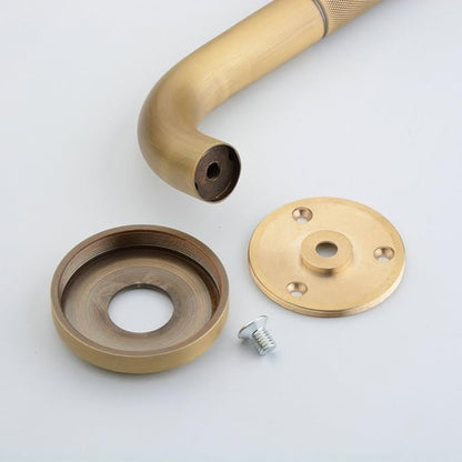 Shower Grab Bar, 17.7 inch Grab Bars for Bathtubs Showers Bathroom, Anti Slip Brass Shower Grabs for Seniors