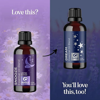 Sleep Essential Oil Blend for Diffuser - Snooze Blend Essential Oil for Sleep with Lavender Roman Chamomile Cedarwood and More - Aromatherapy Oil Blend for Peaceful Nighttime Relaxation