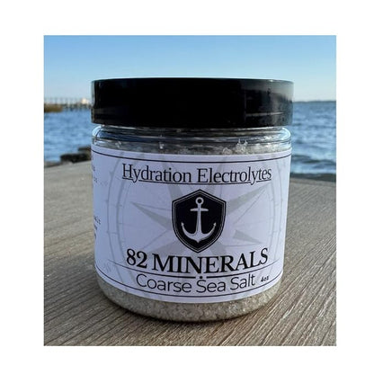 82 Minerals French Grey Sea Salt | 4oz Coarse Premium Hand-Harvested Sel Gris | Mineral & Electrolyte Finishing Salt