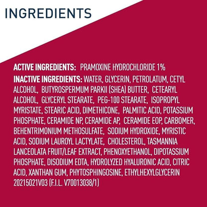 CeraVe Moisturizing Cream for Dry Skin Relief, 12 Ounce, Fragrance Free Cream with Pramoxine for Itch Relief