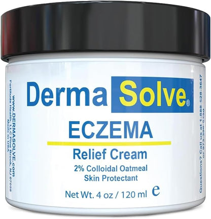 Dermasolve Full Body Eczema Relief Lotion Cream - Flare Control Therapy Balm That Protects, Moisturizes, and Repairs Skin Kids, Babies & Adults - Steroid Free (4 Fl Oz, 1)