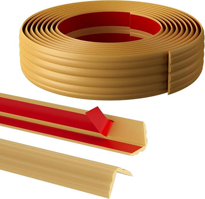 20FT Flexible Wall Corner Protector Moulding Trim, Peel and Stick Inside & Outside Wall Corner Guards Edge Protector,Self Adhesive Molding Trim Strip for Edge Ceiling