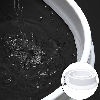 3" High Shower Threshold Water Dam 118 IN Collapsible Shower Water Splash Guard for Curbless Shower Threshold Barrier Water Stopper for Wet and Dry Separation Bathroom and Kitchen (White)