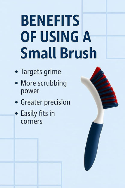 Grout Cleaner: Acid-Free Deep Cleaner & Stain Remover for the Dirtiest Grout. (1-Quart) Includes 8-inch Heavy-Duty Tile Cleaner Brush (32oz Spray with Hand Brush and Cap)