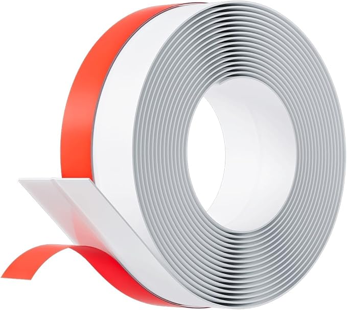 36FT Weather Stripping Door Seal - 2" Silicone Door Draft Seal Tape for Gaps Under Door Weatherstripping Sweep Stopper for Bottom of Shower Door/Sliding Glass Door