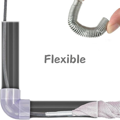 Drain Snake,61 inch Flexible Grabber Claw Pick Up Reacher Tool,Drain Clog Remover - Gutter Cleaning Tools for Home Sink, Bathroom Tub,Drain, Toilet, Tight Spaces