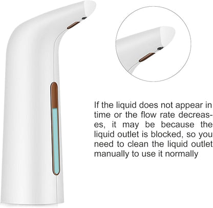 Automatic Soap Dispenser Touchless, TUMAN Pro Battery Operated Electric 14oz/400ml Liquid Hand Soap Dispenser with Motion Sensor, Suitable for Kitchen Bathroom Hotel, IPX6 Waterproof(White)…