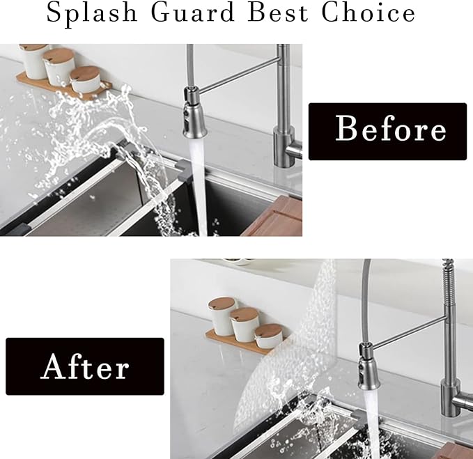 Shower Splash Guard Set Acrylic Shower Water Barrier Corner Splash Protector for Bathtub Keep Water Inside Shower Prevent Water Splashing Ideal for Sink Bathtub and Basin Use (Ripples)