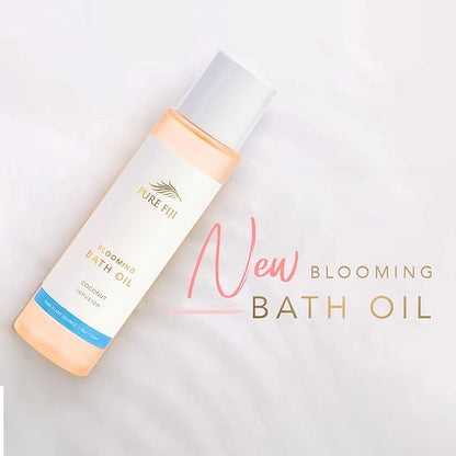 Pure Fiji Bath Oil, Conditioning Body Moisturizer with Natural Ingredients Bath Essential for Women Moisturizing Bath & Body Oil - Coconut (8oz/236ml)