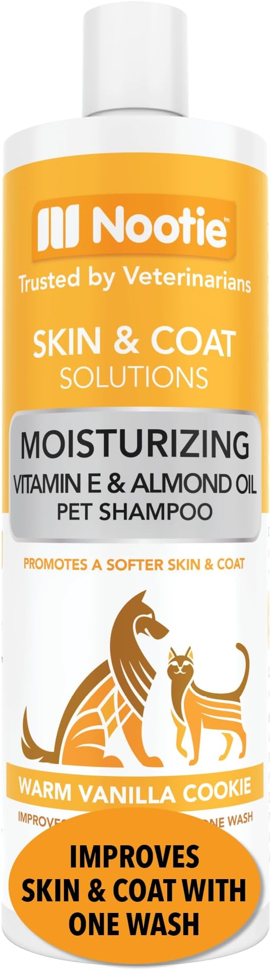 Nootie - Pet Shampoo for Sensitive Skin - Revitalizes Dry Skin & Coat - Natural Ingredients - Gentle Dog Shampoo - Cleans & Conditions,16 oz