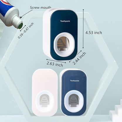 Automatic Toothpaste Dispenser Wall Mounted for Bathroom,Toothpaste Squeezer for Kids & Family Shower by Mr. Thumbs(1pc,Blue)