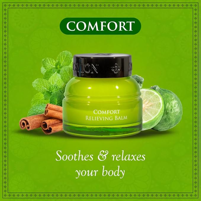 SPA CEYLON Comfort Relieving Balm | 100% Natural Herbal Balm for Rapid Relief & Everyday Comfort | Fast-Acting Formula for All Skin Types