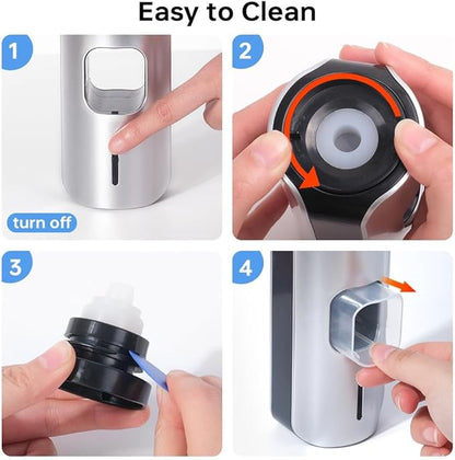 Automatic Toothpaste Dispenser Wall Mounted - Hands-Free Toothpaste Squeezer with 3 Speed Settings, 2 Toothbrush Holders & Strong Adhesive - Smart Bathroom Organizer for Kids and Adults
