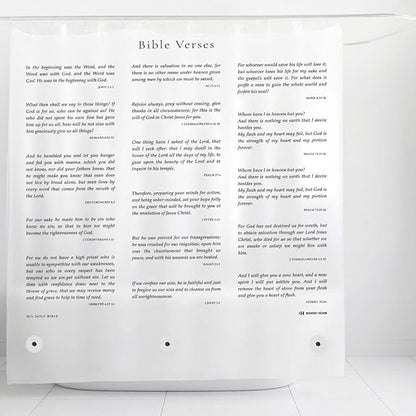Eco-Friendly Recycled PEVA Shower Curtain Liner – Waterproof, Sustainable, Non-Toxic Shower Curtain Liner, NOT Made in China - 72x72IN, 4G – NIV Holy Bible