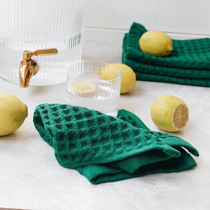 sea me at home Waffle Washcloths Set, 100% Turkish Cotton