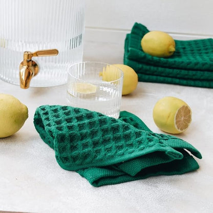 sea me at home Waffle Washcloths Set, 100% Turkish Cotton