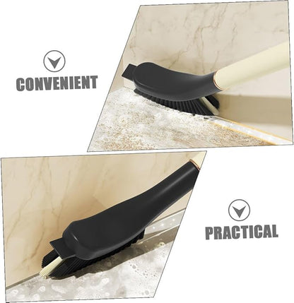 Mipcase 2Pcs Hard-bristled Crevice Cleaning Brush with Ergonomic Handle for Bathroom Window Tracks Kitchen Grooves and Stovetop Stains Detail Cleaner for Household Use