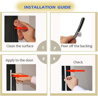Door Brush Weather Stripping for Sliding Windows Exterior Doors Frame Side,Pile Self Adhesive Weatherstrip Seal Strip Soundproof Sealer Draft Stoppers(33ft 0.35''Wide x 0.2''Thick, Black)