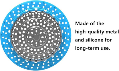 Drain Hair Catcher/Bathtub Shower Drain Hair Catcher(Blue) /Suitable for Bathroom Bathtub, Regular Drains. (Patented Product)