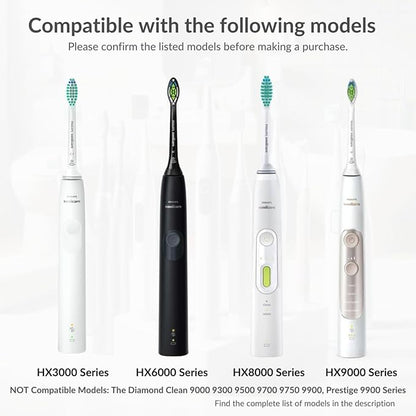 Electric Toothbrush Replacement Charger Base Compatible with Philips Sonic HX6100 HX3000 HX6000 HX8000 HX9000 Series, R Series, Portable Waterproof Charging Base